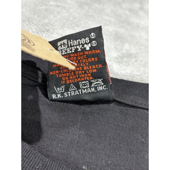 Vtg Harley Davidson Lyles Iron Horses T-Shirt 2000 Mens L Kuwait NWT Train - Picture 5 of 11